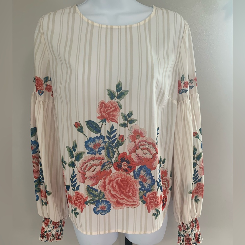 Fashion Nova Elegant Floral Blouse